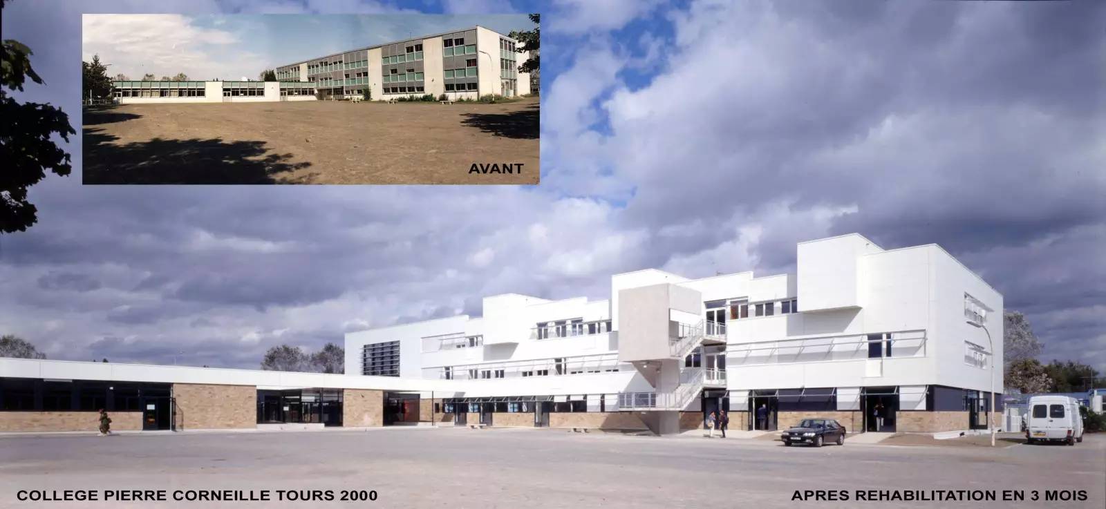 TOURS Restructuration d'un collège 600 élèves