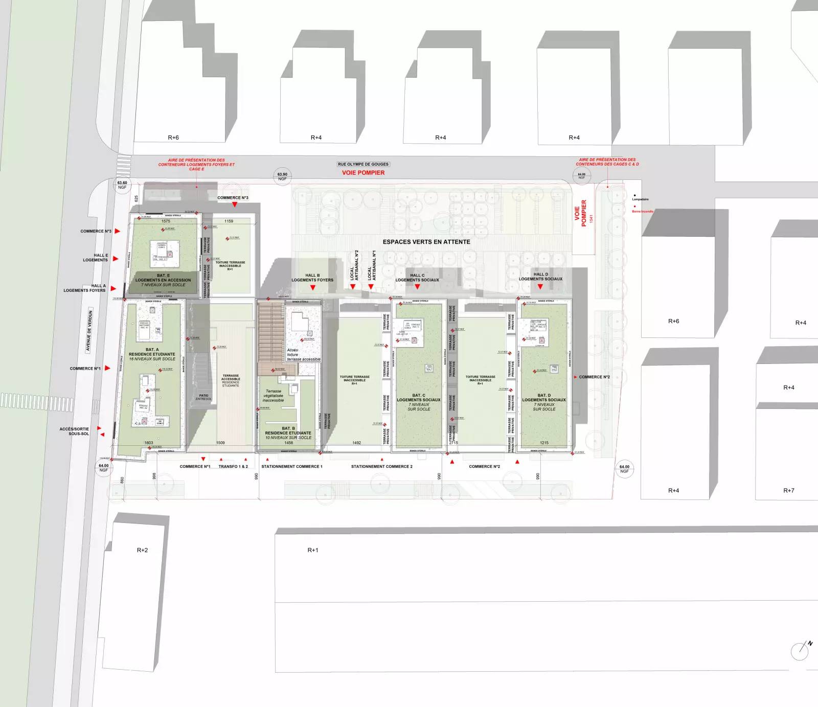 IVRY-SUR-SEINE 482 logements, résidence étudiante et activités