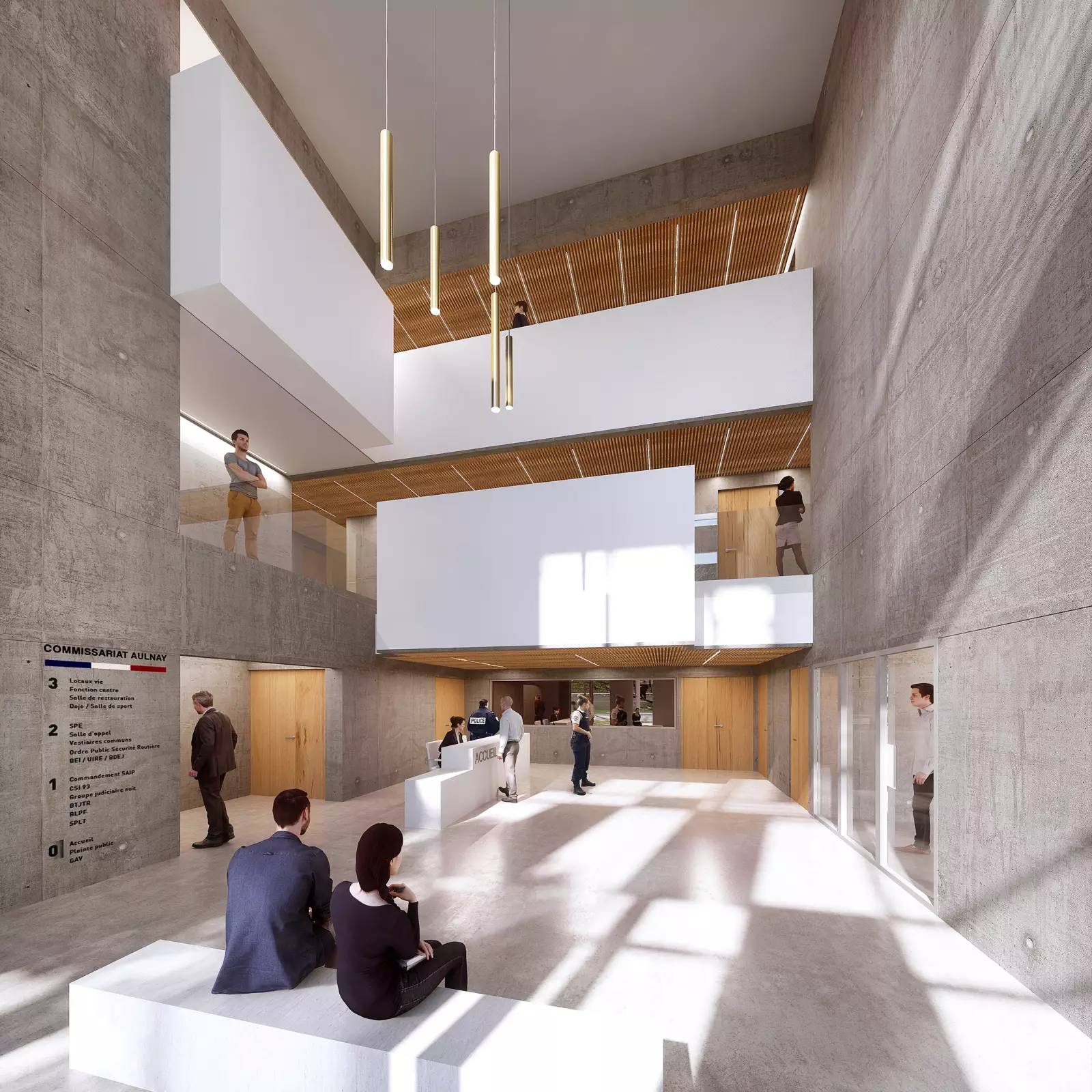 Aulnay sous bois Commissariat Valero Gadan Architectes Associ s