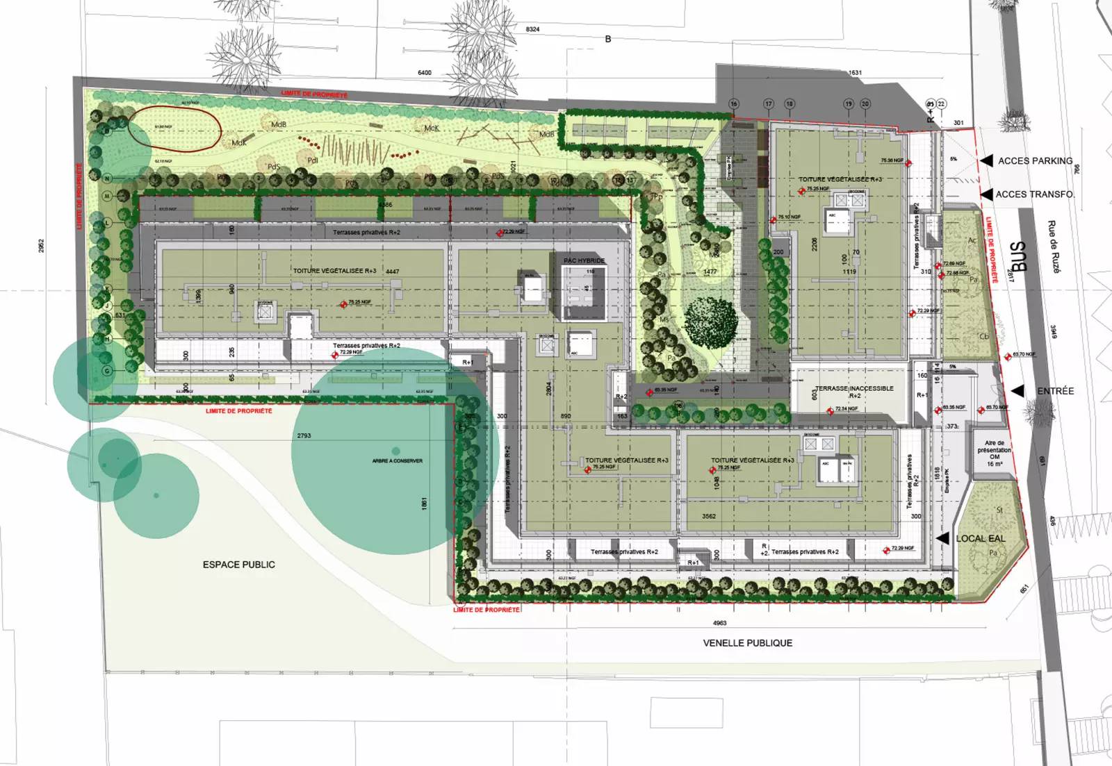 VILLEPARISIS 65 Logements + 1 Bureau 
