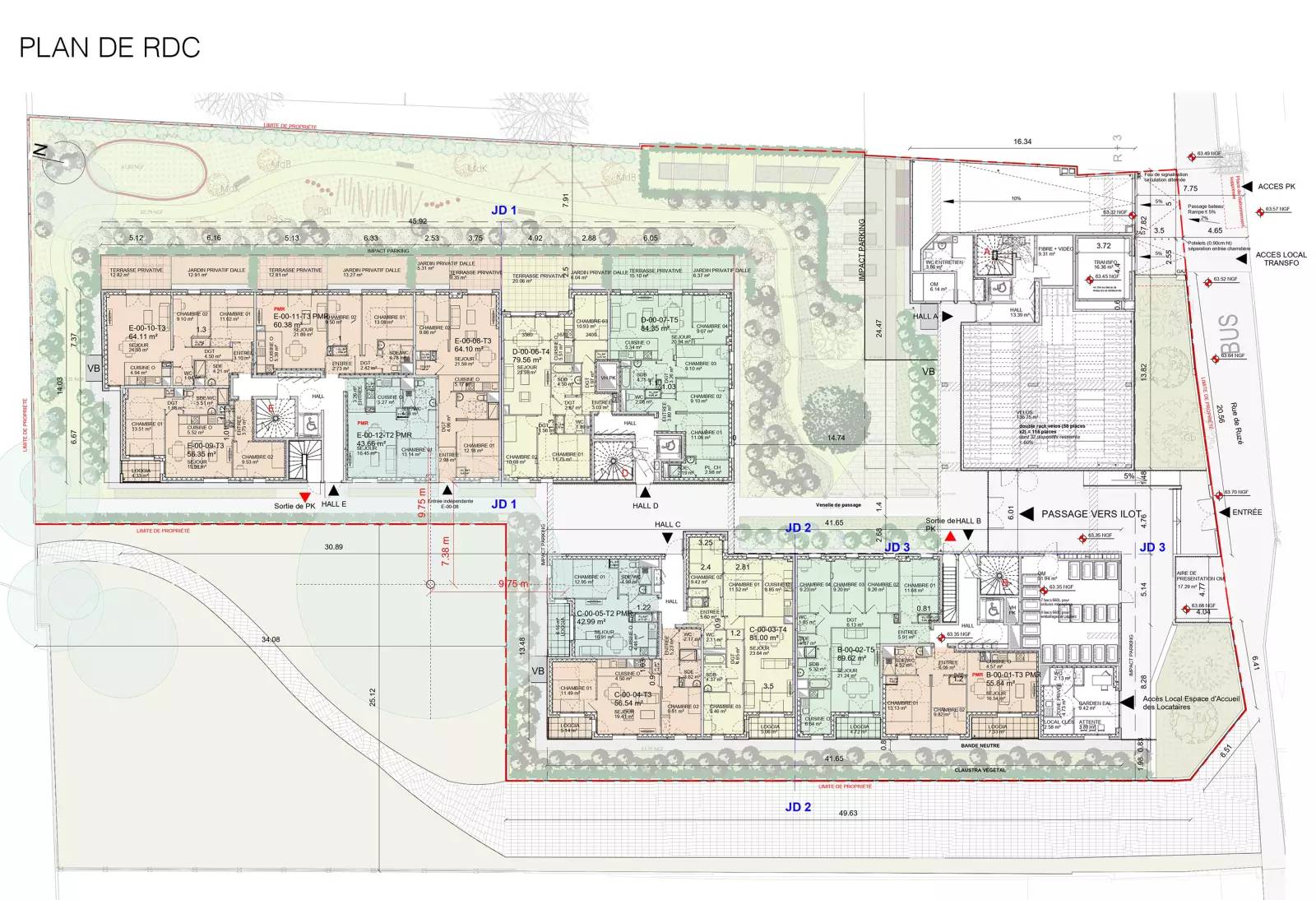 VILLEPARISIS 65 Logements + 1 Bureau 