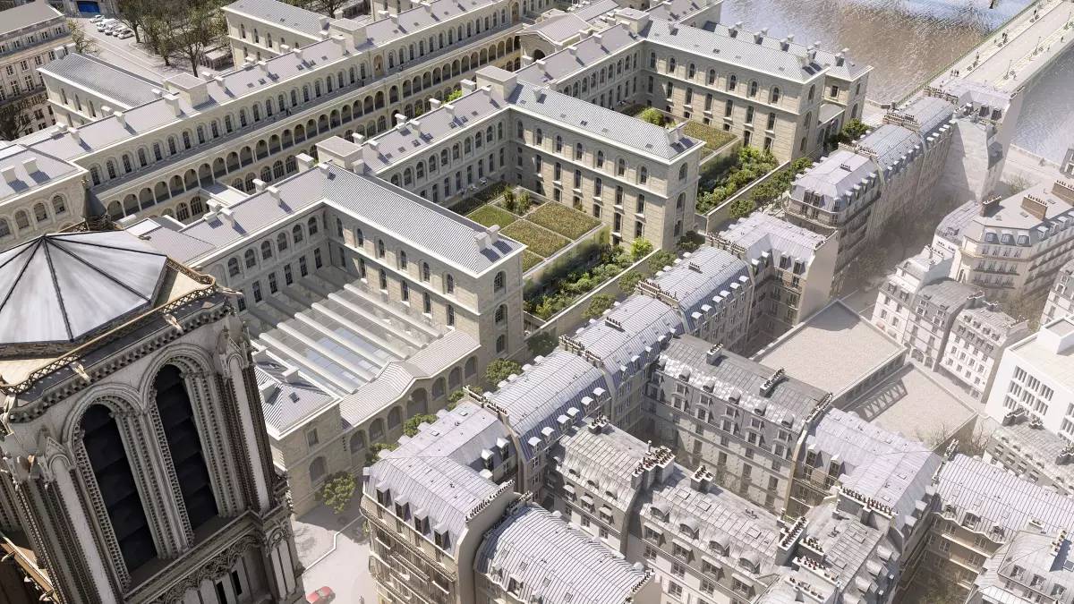 Paris  - Extension et restructuration de l'Hôpital Hôtel Dieu 