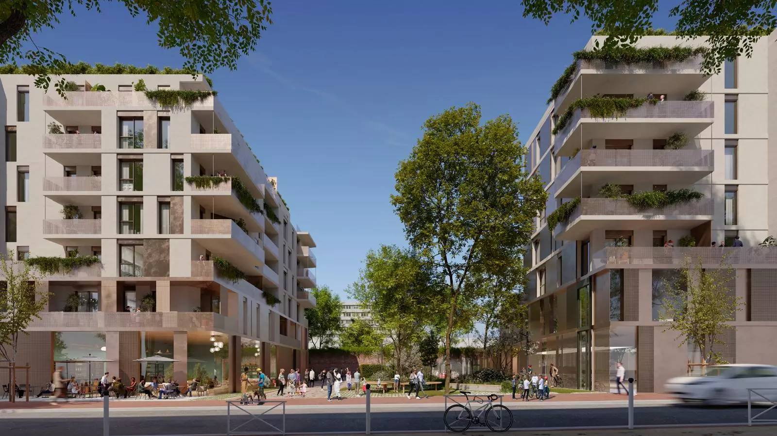 MONTROUGE 105 logements, commissariat, commerces et dépôt municipal