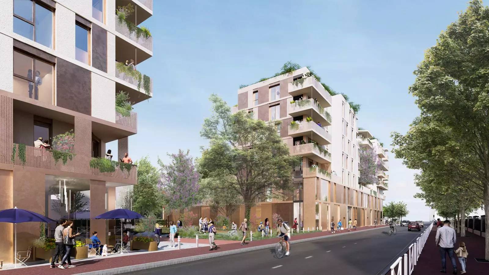 MONTROUGE 105 logements, commissariat, commerces et dépôt municipal