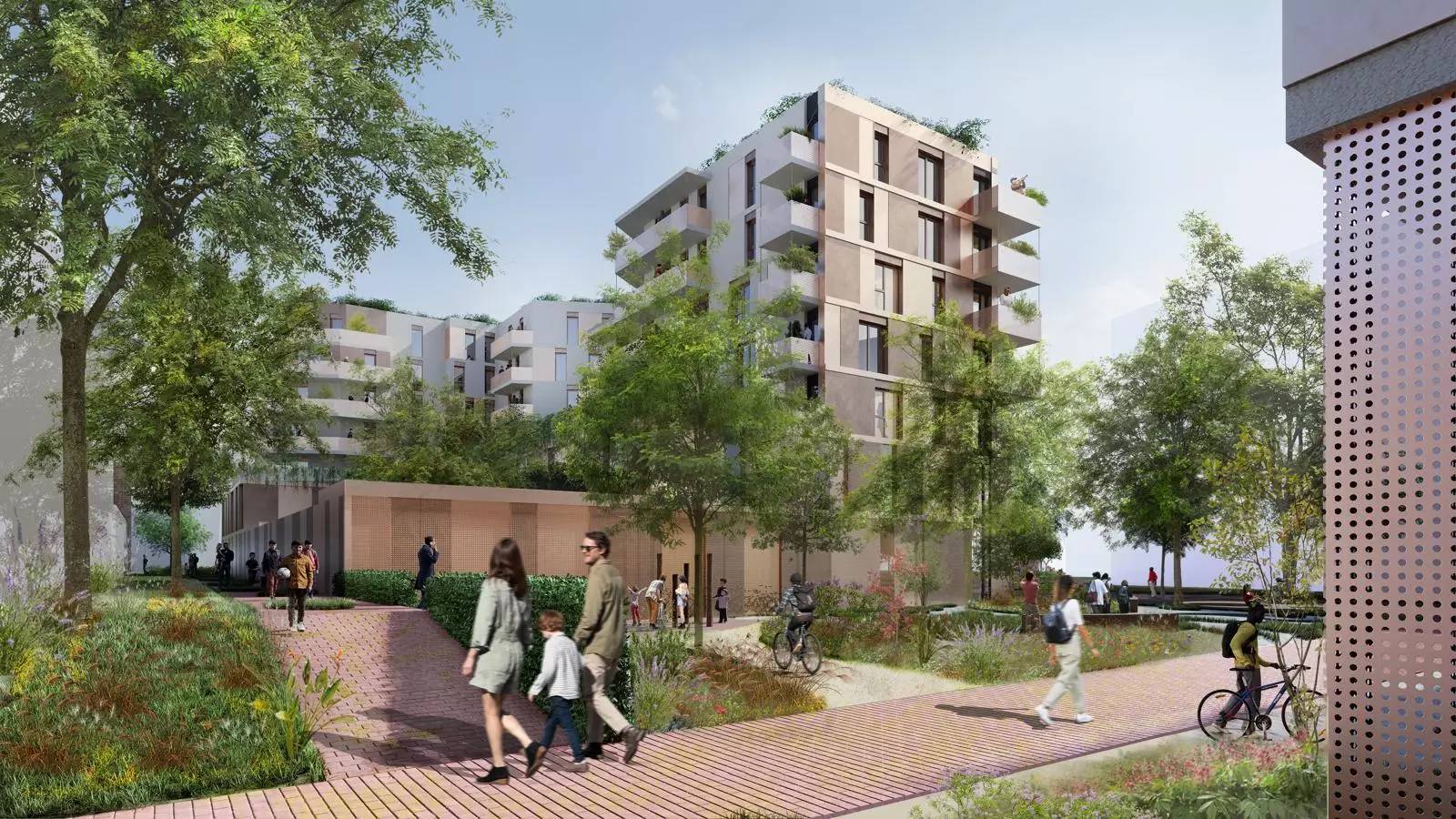 MONTROUGE 105 logements, commissariat, commerces et dépôt municipal