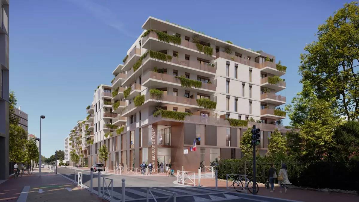 MONTROUGE - 105 logements, commissariat, commerces et dépôt municipal