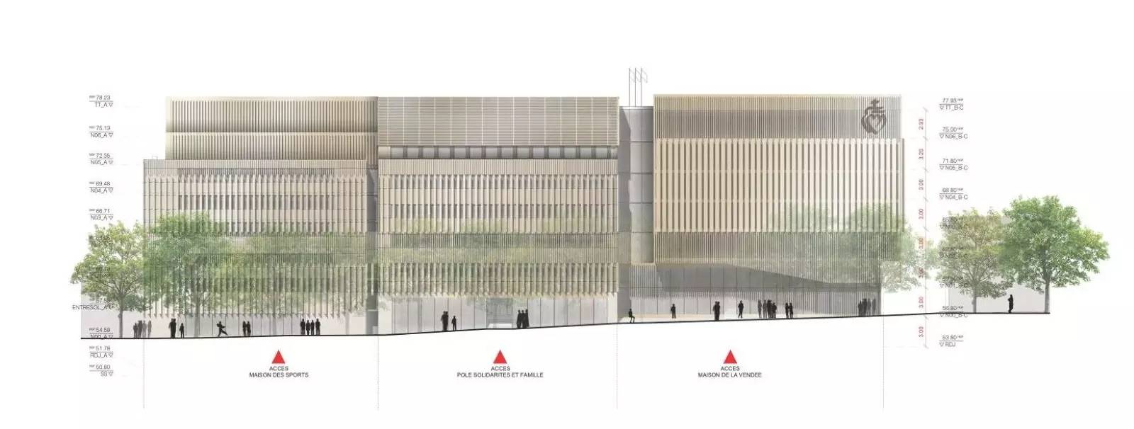 LA ROCHE-SUR-YON Construction de la MVA et réhabilitation énergétique de la MDS et du PSF