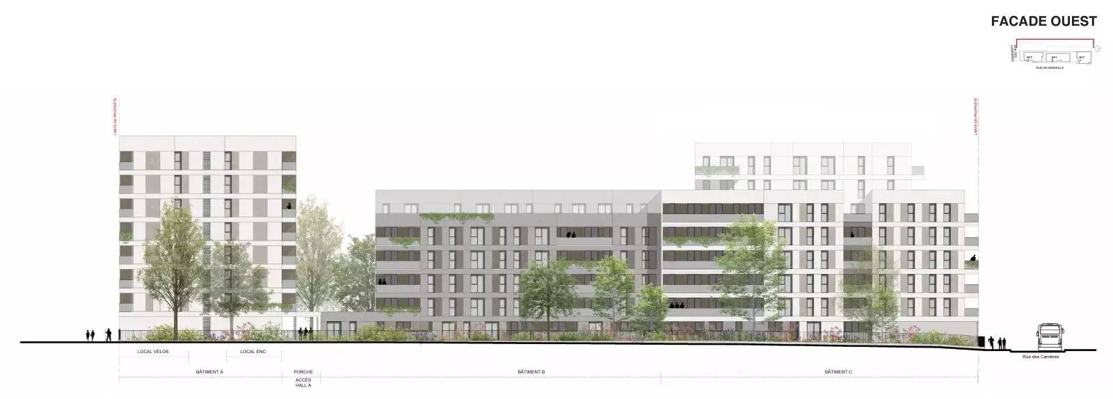 EPINAY-SUR-SEINE 97 logements et un parc de stationnement